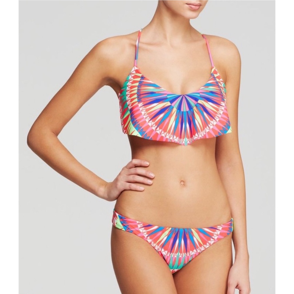 Mara Hoffman pink supernova printed swim bikini. Worn once!